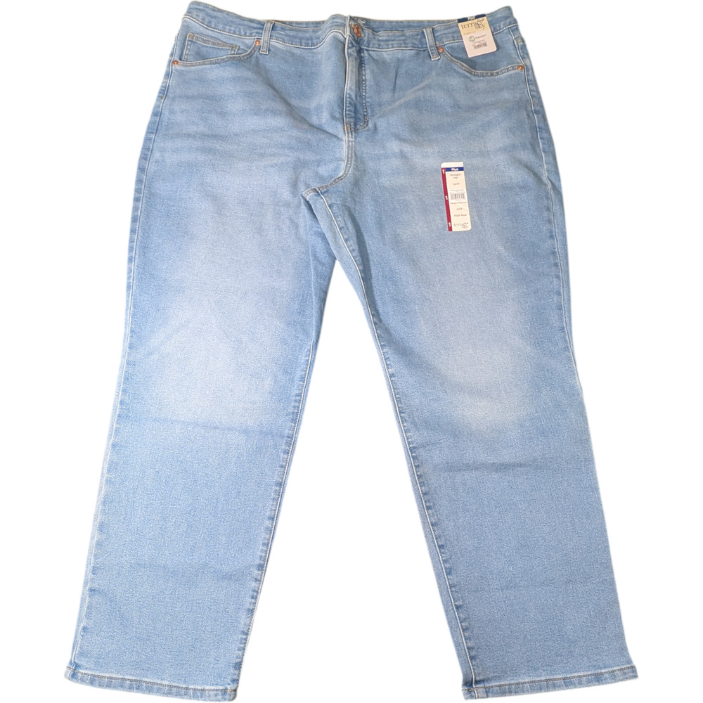 Terra & Sky - Women's - Light Blue Jeans - Size 22w - Straight - New With Tags